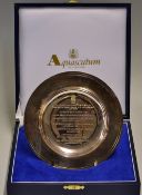 Rare 2003 England Rugby World Cup Commemorative Dish: Small Aquascutum silver plated commemorative