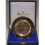 Rare 2003 England Rugby World Cup Commemorative Dish: Small Aquascutum silver plated commemorative