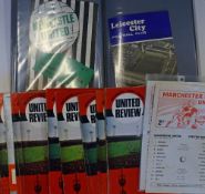 1967/1968 Manchester Utd home football programmes including Manchester City (February-postponed) (