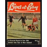 1966 British Lions’ Rugby Post-Tour Brochure: Well-presented thick ‘Lions at Bay’ booklet with b/w