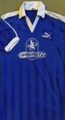 John Player Special Knockout Arcadia (South Africa) Vintage Football Shirt in blue and white,