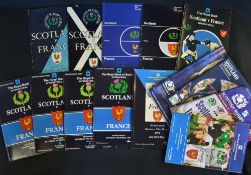 Scotland v France Rugby Programmes 1956-2004 (14): The Murrayfield issues from 1956, 1962, 1974,