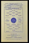 1960 Blackburn Rovers v Wrexham Football League Cup 4th Round football programme