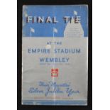 1935 FA Cup Final football programme Sheffield Wednesday v West Bromwich Albion 27 April 1935 at