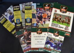 1996 W Samoa Tour of NZ etc Rugby Programmes (9): Complete set of seven issues, though the King