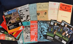 Cardiff RFC Home and Away Rugby Programmes (approx 25): Splendid selection of Cardiff issues inc six