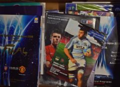 2008/2009 Manchester Utd football programmes Premier League Champions, Carling Cup winners to