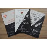 1953-4 NZ All Blacks UK Tour Rugby Programmes (3): Issues from this tour to include v London