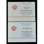 1983 Manchester United itinerary for Liverpool Milk Cup Final 26 March 1983, players and