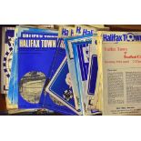 Halifax Town home football programme selection from 1960’s onwards with interesting fixtures,