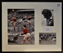 Sir Gareth Edwards, signed, mounted, framed, glazed limited edition display of the Wales and Lions