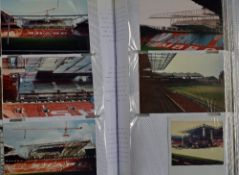 Photograph album containing non-press photographs of the Old Trafford football ground involving