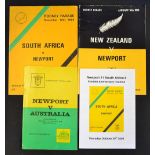 1969-76 Newport v The Big Three Rugby Programmes (4): Good or better condition for this grand trio