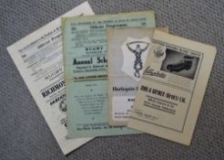 1940s-50s Richmond & Harlequins Rugby Programmes (4): Mostly in good condition, typical thin