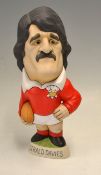 Welsh Rugby Ceramic Grogg Figure, approx 12” high, Gerald Davies