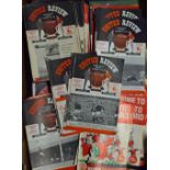 Collection of Manchester Utd homes from early 1960’s to late 1980’s. (1 box of quantity)