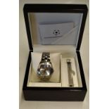 Manchester United limited edition 2004/2005 Klaus Kobec stainless steel watch, quartz movement,
