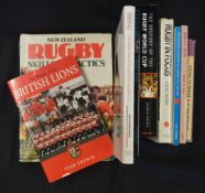 Rugby Book Selection 2(9): Hardbacks: Rugby in Focus -JBG Thomas; Heroes All, 1997 Lions - Ian