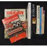 Rugby Book Selection 2(9): Hardbacks: Rugby in Focus -JBG Thomas; Heroes All, 1997 Lions - Ian