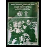 Scarce 2004 South Africa Women v Wales Women rugby programme – 2nd test match played at Loftus