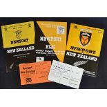 1980-89 Newport v Tourists Rugby Programmes etc (3): Excellent condition issues for the games with