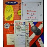 Mixed Football Programmes to include 1957 Chinese (Hong Kong) v New Zealand, 1957 Dynamo Prague v SA