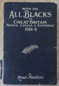 1924-5 NZ All Black Invincibles Signed Rugby Book: Read Masters, a member of that remarkable All