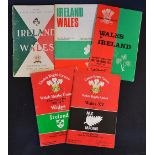 Ireland/Wales etc Rugby Programmes (5): The issues from Cardiff or Dublin for 1956, 1970, 1971 (