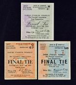 1953 FA Cup Final Blackpool v Bolton Wanderers match ticket, 1958 FA Cup Final Manchester Utd v