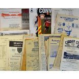 Selection of non-league programmes plus reserve league issues from 1940’s onwards to include 1948/