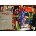 Collection of Manchester Utd memorabilia to include modern official United handbooks, Salute to