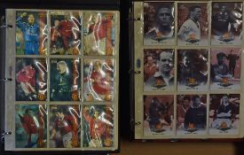 Selection of Manchester Utd 1998/1999 treble era trade cards to include Futera 1998 collector card