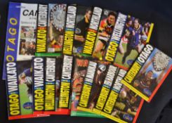 NZ 2000 Ranfurly Shield etc Rugby Programmes (14): 13 issues along a largely standard pattern from