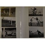 Manchester United photograph album containing b&w photos of the 1963 Wembley FA Cup Final (4)