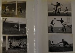 Manchester United photograph album containing b&w photos of the 1963 Wembley FA Cup Final (4)