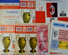 1968/1969 Manchester Utd football programmes in the European Cup to include Waterford (h&a),