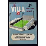 1960/1961 Aston Villa v Huddersfield Town Football League Cup game at Villa Park 12 October 1960,