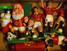 Manchester United related football items to consist of 1996 Vivid figures Ryan Giggs, David Beckham,