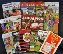 Smaller English Clubs Rugby Programmes/Tickets (17+): Plymouth Albion lead the way with 10 homes