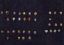 Collection of Spanish club badges circa 1960’s onwards to include Real Madrid, Atletico Madrid,