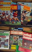 Football books to include Charles Buchans annuals 1954/55 to 1962/63, Soccer at War (1939-1945),