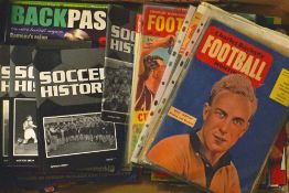 Collection of football publications to include Football Monthly August 1955, 1962 & 1963 cup final