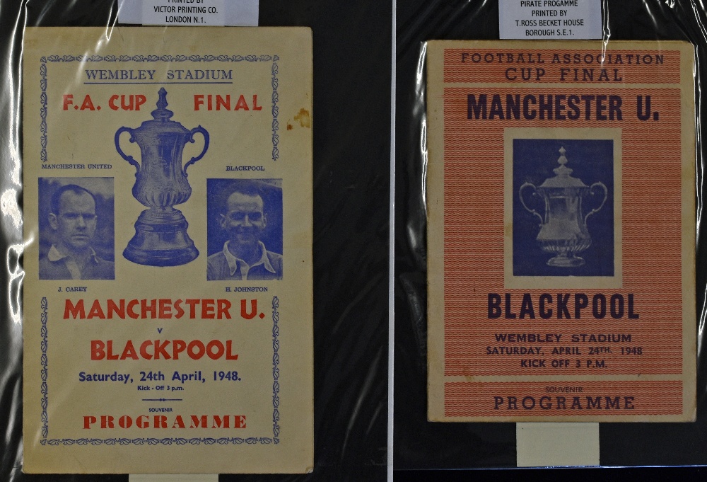 1948 FA Cup Final unofficial souvenir football programmes (2)