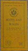 1928 Rugby Programme, Scotland v Wales: As almost ever, with slight staple rust and the centre sheet