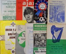 Football programme selection to include 1953/54 and 1955/56 League of Ireland v Hessen League,
