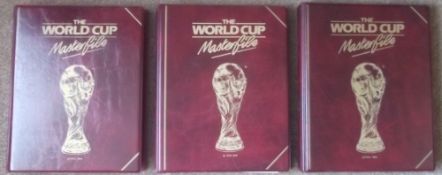 World Cup Masterfile – 1986 Mexico World Cup - three albums full of postal covers, stamps and fact
