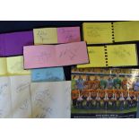 Wolverhampton Wanderers player autographs contained in autograph books (9), plus autographed sheets,