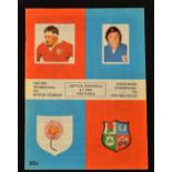 1974 British Lions in South Africa Rugby Programme: Large colourful issue for the game v Northern