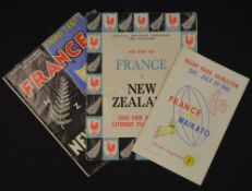 France Down Under Rugby Programmes (4): Quartet of issues from the famous first French tour to New