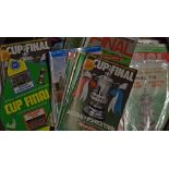 Collection of FA Cup Finals programmes from 1964 onwards with modern issues also noted. (38) Fair-